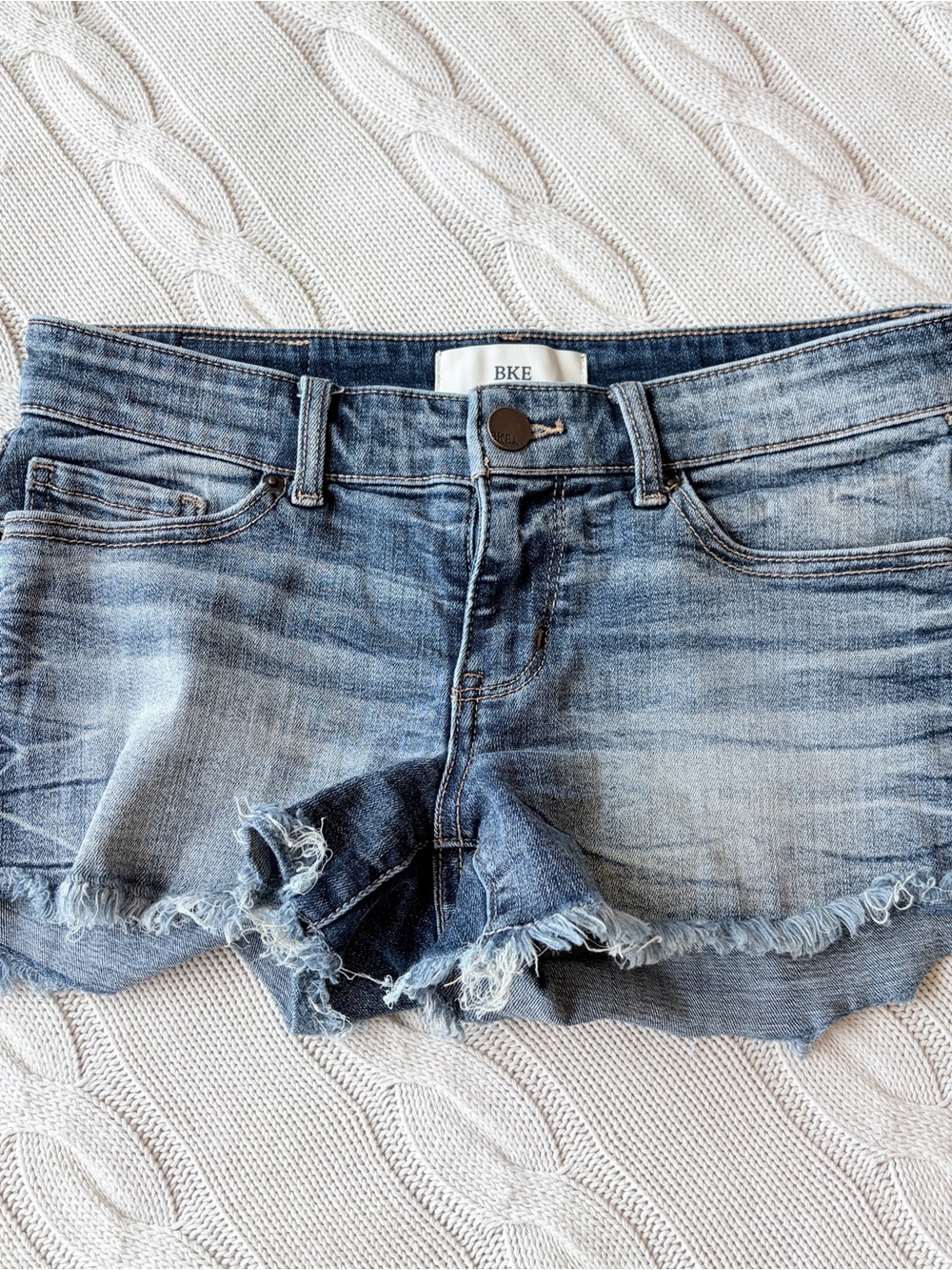 BKE stella  denim Jean Shorts size 26 - Picture 2 of 6